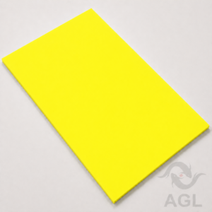 Yellow Cast Acrylic Sheet – 1/8" (3 mm) | 48" x 96"