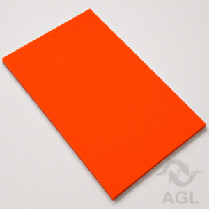 Orange Cast Acrylic Sheet – 1/8" (3 mm) | 48" x 96"